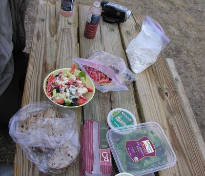 Evening picnic in foothills of the Steens Mtns.