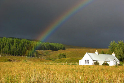 Rainbow over Torran Cottage