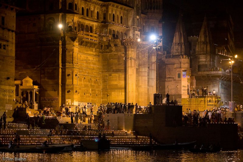 The Raj Palaces along the Ganga Lit up for Dev Deepavali