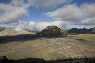 Sand Sea, on the back Batok and Bromo cones