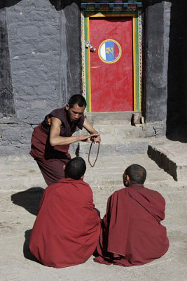 Debating at Sakya Monastery