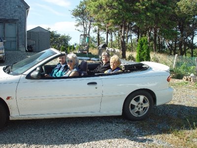 ONE DAY THE GIRLS HIT THE MALLS AT HYANNIS, SARA, KATHY, MARY AND RITA