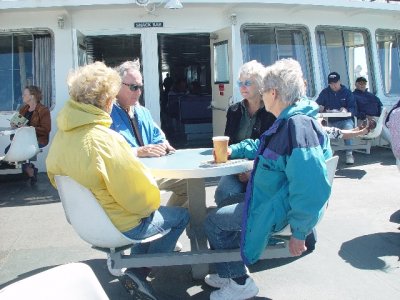 ONE OF THE MOST MEMORABLE DAYS AND THE LONGEST WAS OUR TRIP TO MARTHA'S VINEYARD-THE FERRY RIDE TO THE ISLAND WAS CHILLY