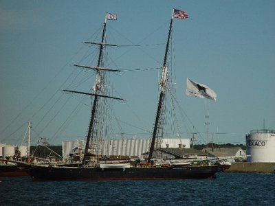 THIS SCHOONER IS THE PART OF THE FAMOUS BLACK DOG FLEET AND CAN BE CHARTERED FOR TRIPS