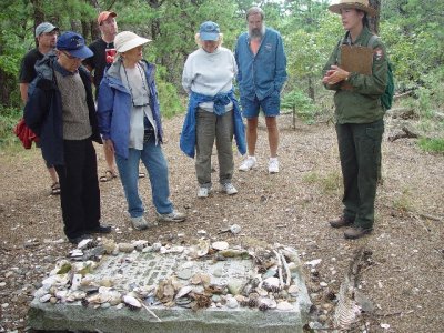 THIS WAS A GRAVE OF A NATIVE AMERICAN ON OUR NATURE TOUR