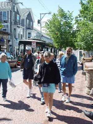 AFTER THE TOUR WE STROLLED THE STREETS OF PROVINCETOWN