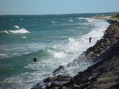 THE SEAS WERE SO ROUGH WE HAD TO SWITCH FERRIES TO GET BACK TO THE MAINLAND