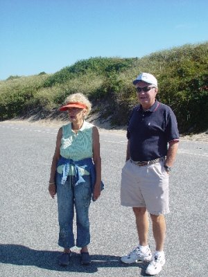 MARY AND DICK AT THE BEACH