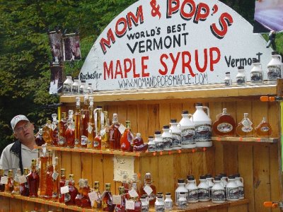 THE MAPLE SYRUP CAME IN MANY SHADES AND FLAVORS....