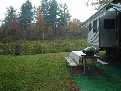 THIS WAS OUR CAMPSITE AT LAKE GEORGE NORTH OF GLENN FALLS , NEW YORK