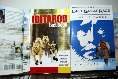 THE BOOKSTORES AND NEWS STANDS OF ALASKA ARE FILLED WITH IDITAROD INFORMATION