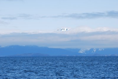 WE CRUISED TOWARD THE GLACIER ON A BEAUTIFUL SUNNY DAY