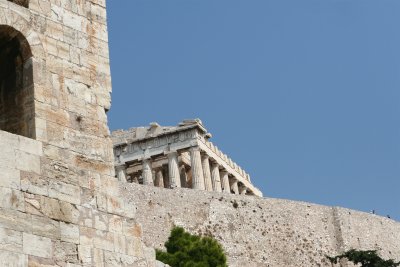 Parthenon peaking