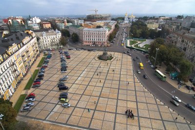 Sofiyski square. Kiev