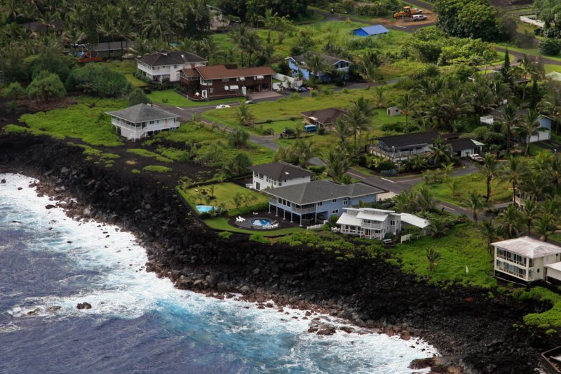 View of the house we stayed at from hang glider