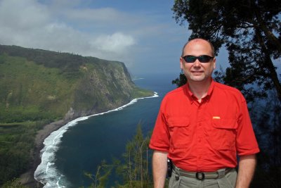 Dale at Waipi'o Valley overlook