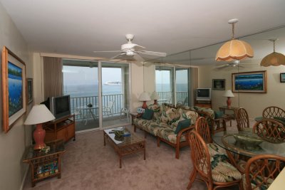 Living area of our condo in Kona