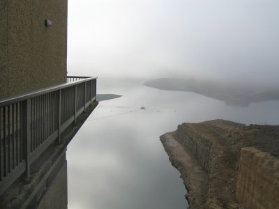 Sugerloaf Reservoir - fog & drought