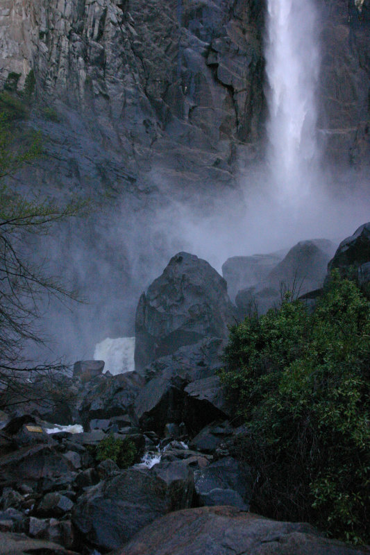 The bottom of Bridalveil Falls