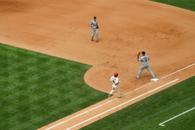 Victorino grounds out....again.