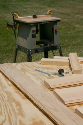 Put the router table outside to mill the edges