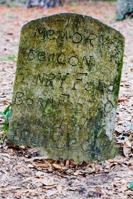 Handmade Gullah headstone