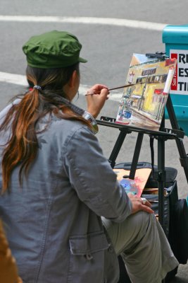 Chinatown street artist