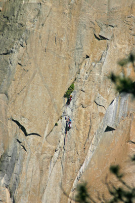 Another climbing team on El Capitan