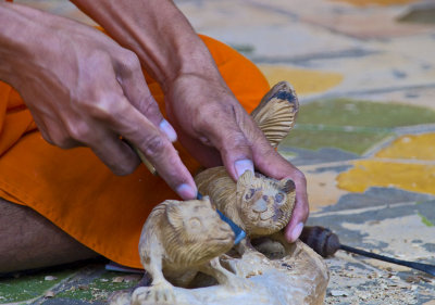 Carving Tra Vihn, Vietnam, January 2008