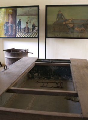 Water Boarding Tuol Sleng Genocide Museum,Phnom Penh, Cambodia, January 2008