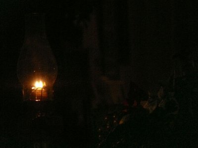 Lantern through a Window