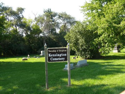 Kensington Cemetery Brighton Twp