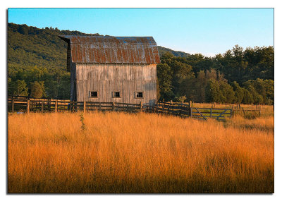 Barn at Sunset