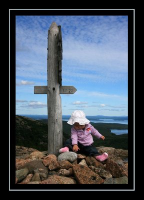 Norah on the summit of Penobscot