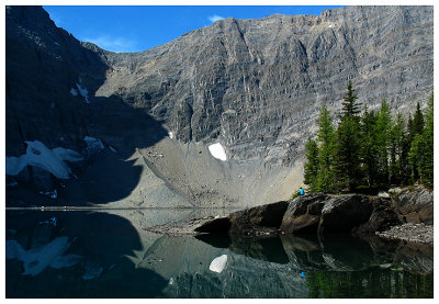 Kathy and Floe Lake