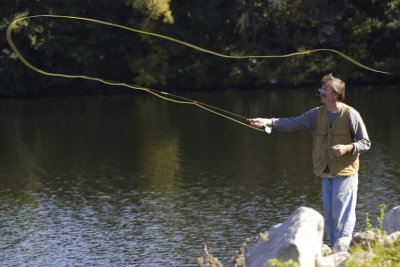 Oct. 11, 2006 - Fly fisherman