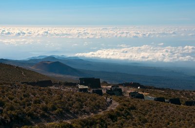 Leaving Horombo Huts Behind