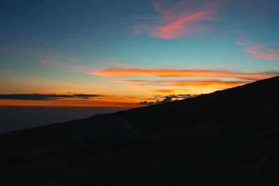Sunset At Horombo Huts