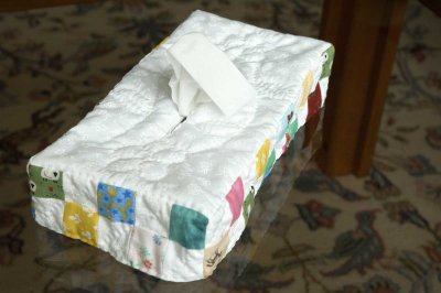 Tissue box case for my niece