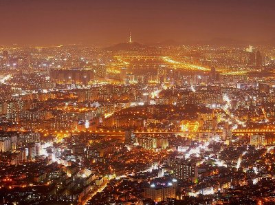 Seoul at night