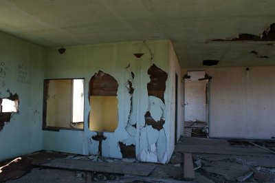What some jerk did inside