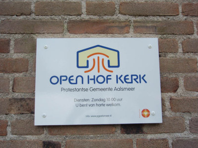 Aalsmeer, prot De Open Hof bord, 2008.jpg