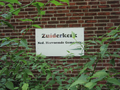 Aalsmeer, prot Zuiderkerk bord, 2008.jpg