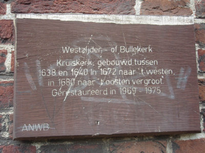 Zaandam, prot Bullekerk bord, 2008.jpg