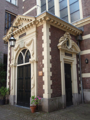 Amsterdam, Waalse kerk ingang, 2008