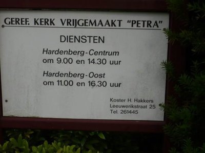 Hardenberg, geref kerk vrijgem Petrakerk infobord [004], 2008.jpg