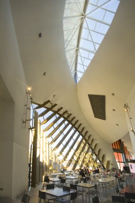 The cafeteria area inside the National Museum.