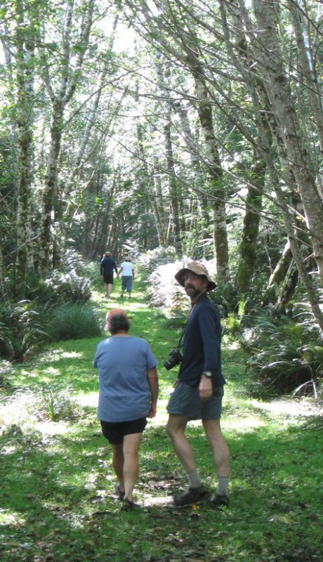 Retired logging road; headed back to the boats.