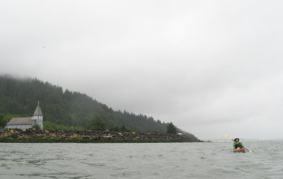 Church is all that is left of McGowan, a mile or so below the bridge.