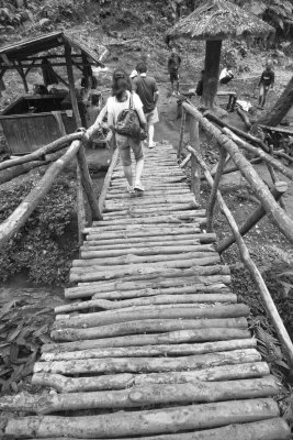 wooden bridge, Java